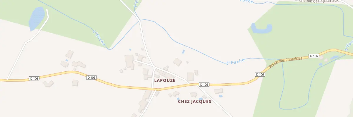 Plan du 1023 La Pouze à Chapdeuil