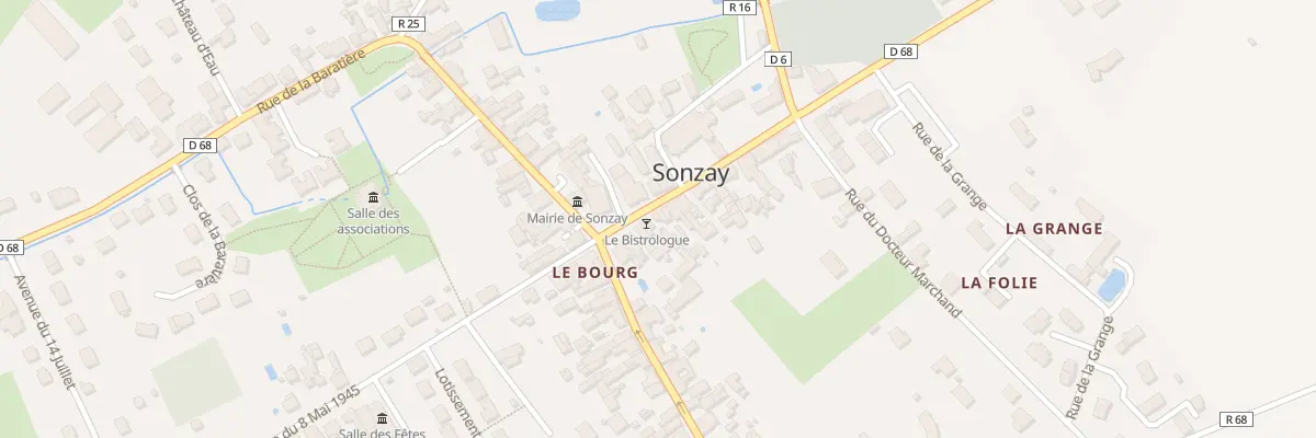 Plan du 12 Rue du 11 Novembre 1918 à Sonzay