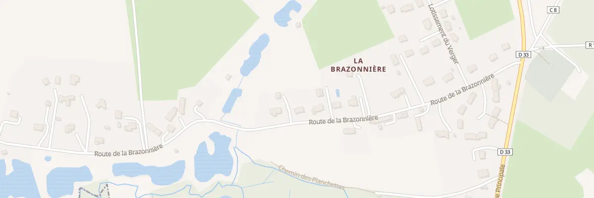 Plan du 20 Rte de la Brazonniere à Val-de-la-Hune