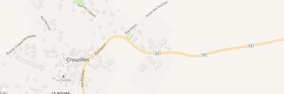 Plan du 1 Rue Pelletier à Crouzilles