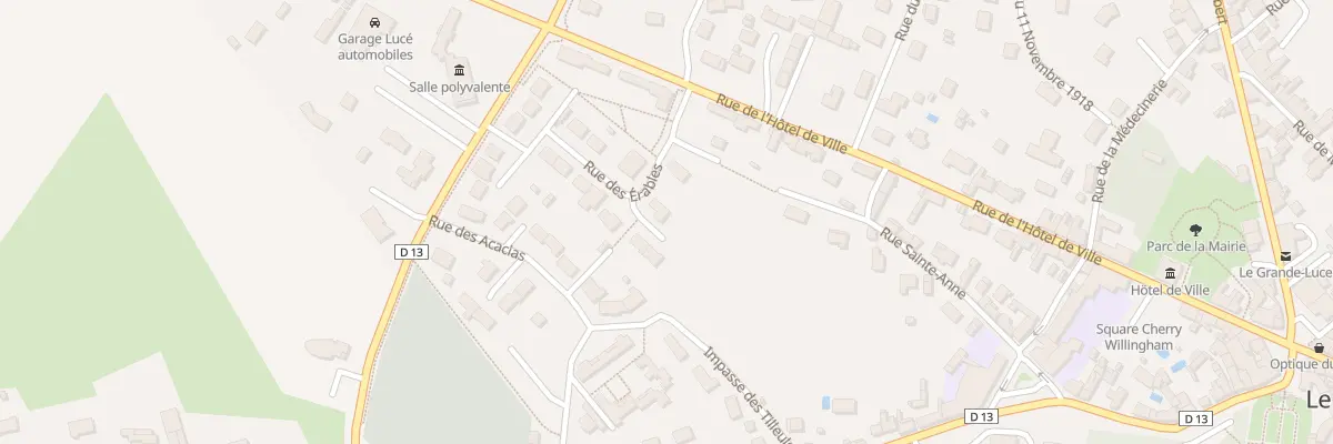 Plan du 5 Rue des Erables au Grand-Lucé