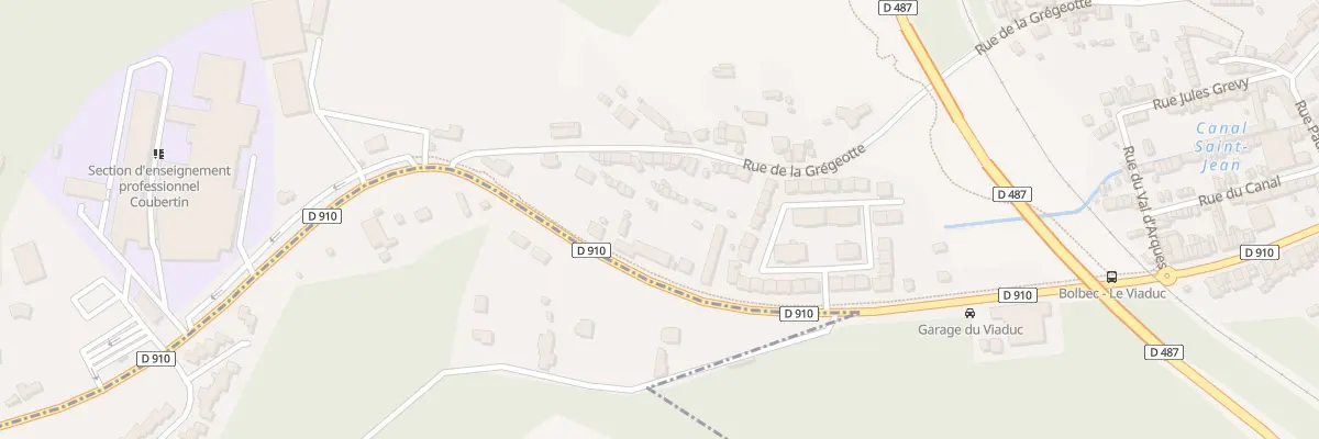 Plan du 108T Rue Georges Clémenceau à Bolbec