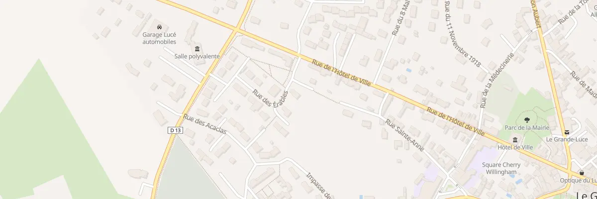 Plan du 1 Rue des Erables au Grand-Lucé
