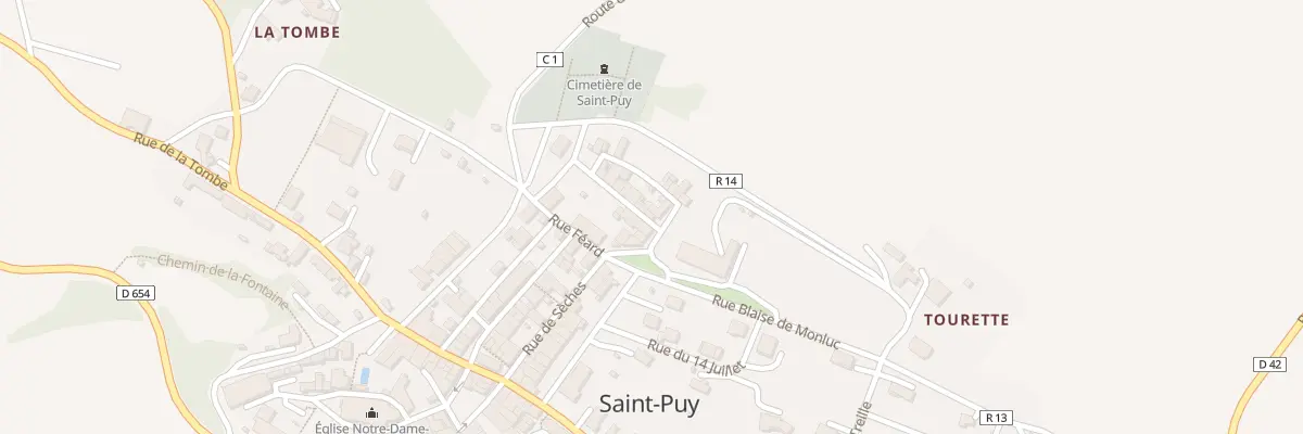 Plan du 5015 Rue du Château à Saint-Puy