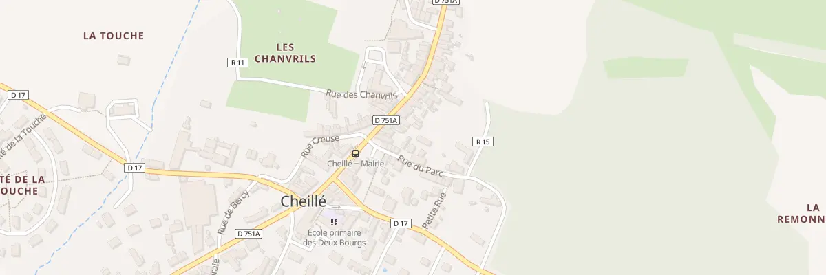 Plan du 43 Rue de Chinon à Cheillé