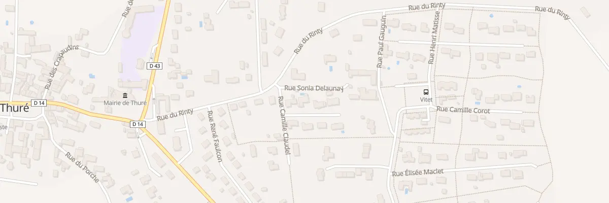Plan du 4 Rue Léonard de Vinci à Thuré