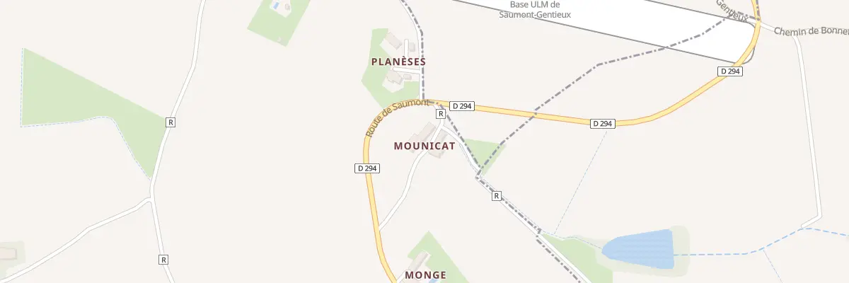 Plan du 2238 Rte du Saumont à Nomdieu