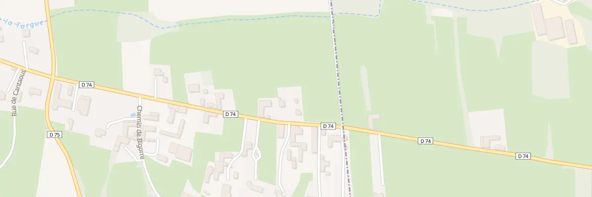 Plan du 25 Rue de Bigorre à Cantaous