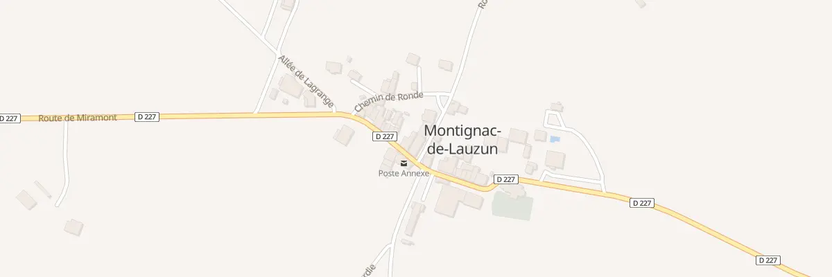 Plan du 1 Le Bourg Nord à Montignac-de-Lauzun