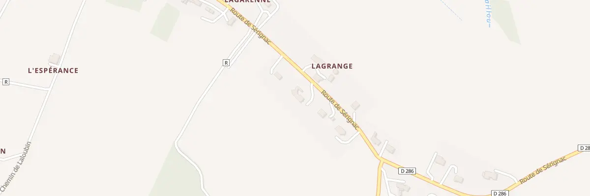 Plan du 206 Rte de Sérignac à Montagnac-sur-Auvignon