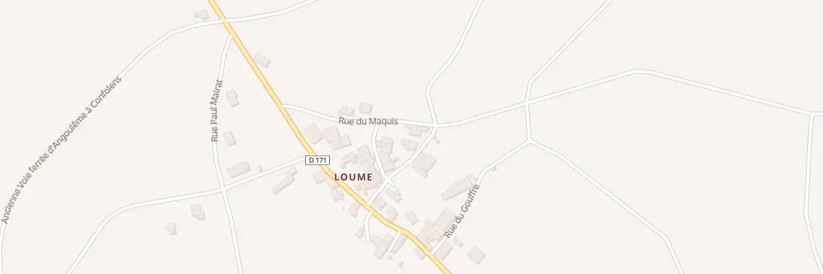 Plan du 5022 Loume à Benest