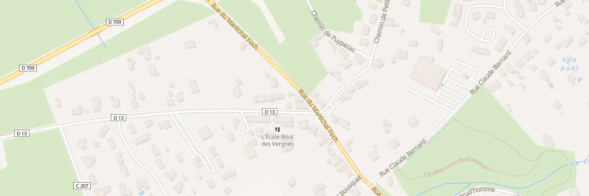 Plan du 70 Rue du Maréchal Foch à Bergerac