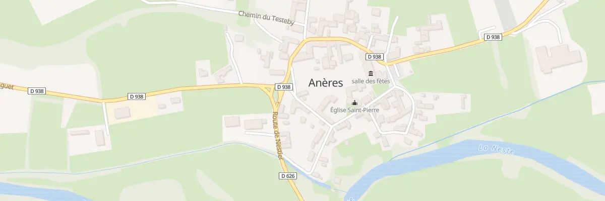 Plan du 14 Rue de l’Eglise à Anères