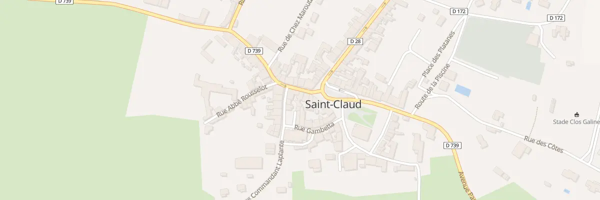 Plan du 5 Rue Victor Hugo à Saint-Claud