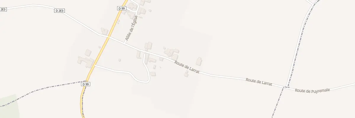 Plan du 7 Rte de Larrat à La Chapelle-Montabourlet