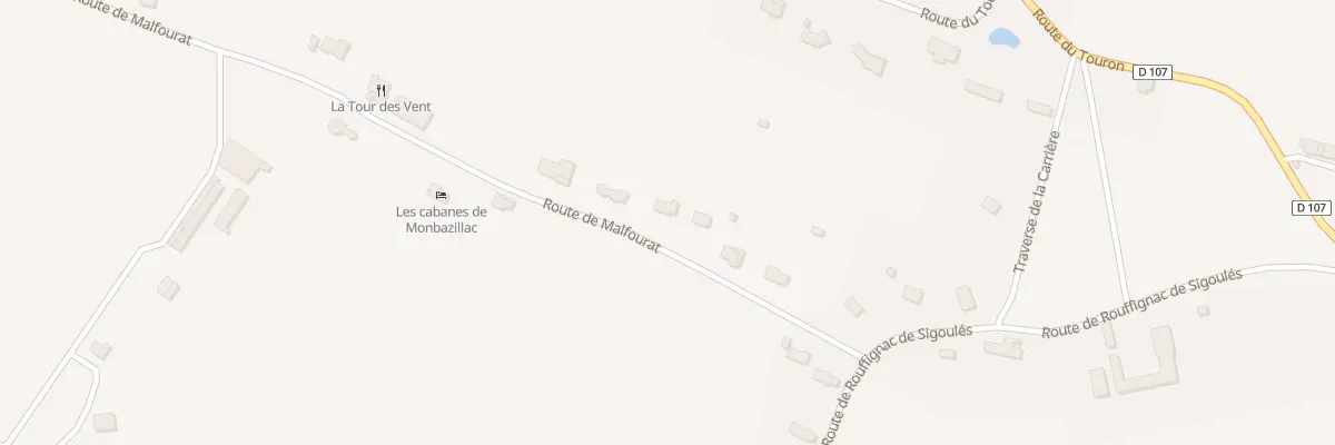 Plan du 33A Le Touron Bas à Monbazillac
