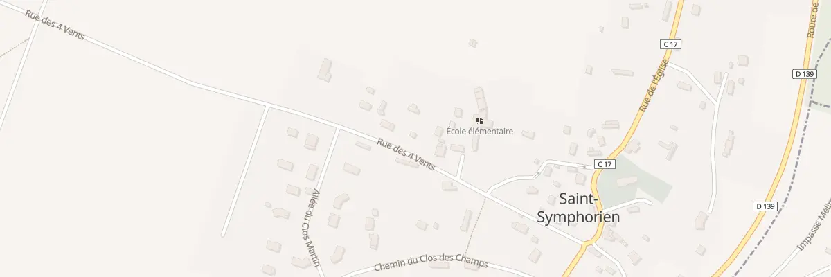 Plan du 235 Rue des Quatre Vents à Saint-Symphorien