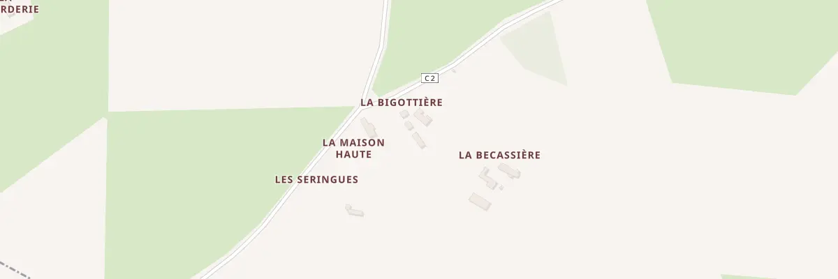 Plan du 5076A La Bigottiere à Prévelles