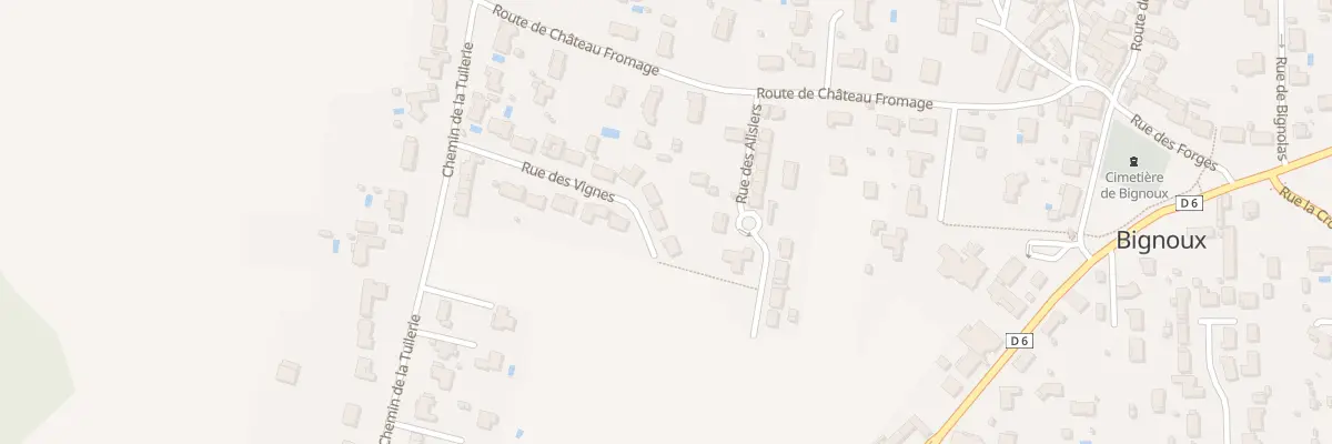 Plan du 17 Rue des Vignes à Bignoux