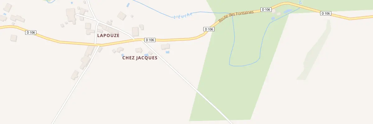 Plan du 1020 La Pouze à Chapdeuil