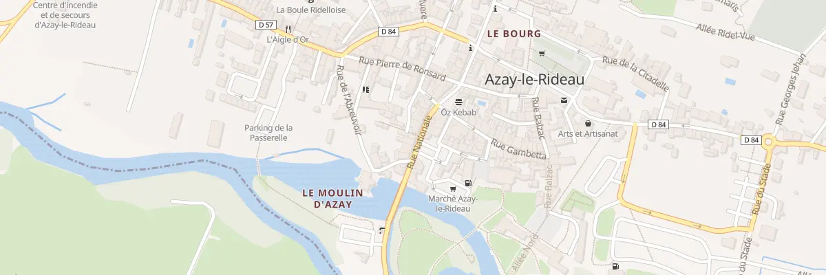 Plan du 11 Rue Nationale à Azay-le-Rideau