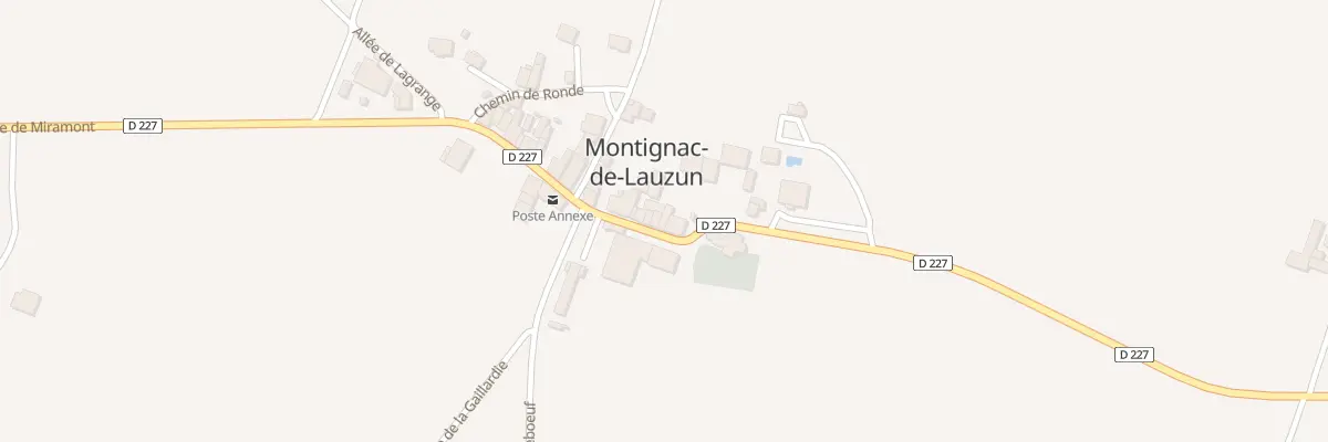 Plan du 7 Le Bourg-est à Montignac-de-Lauzun
