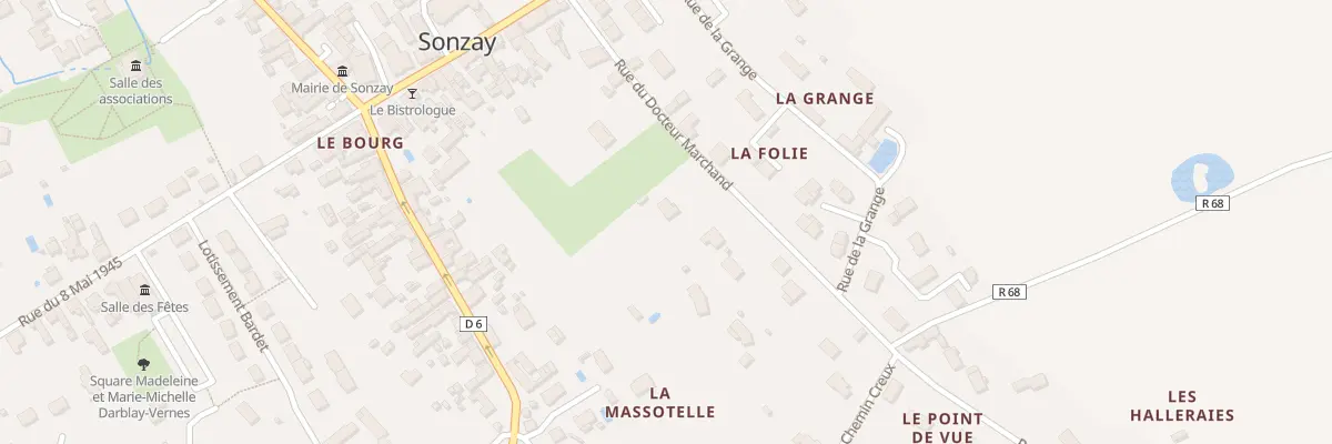 Plan du 16 Rue du Doc Marchand à Sonzay