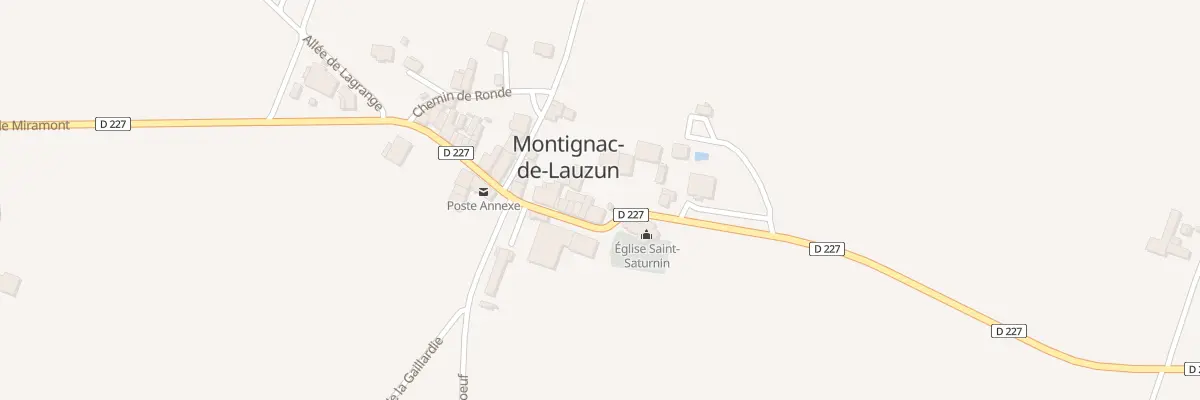 Plan du 6 Le Bourg-est à Montignac-de-Lauzun
