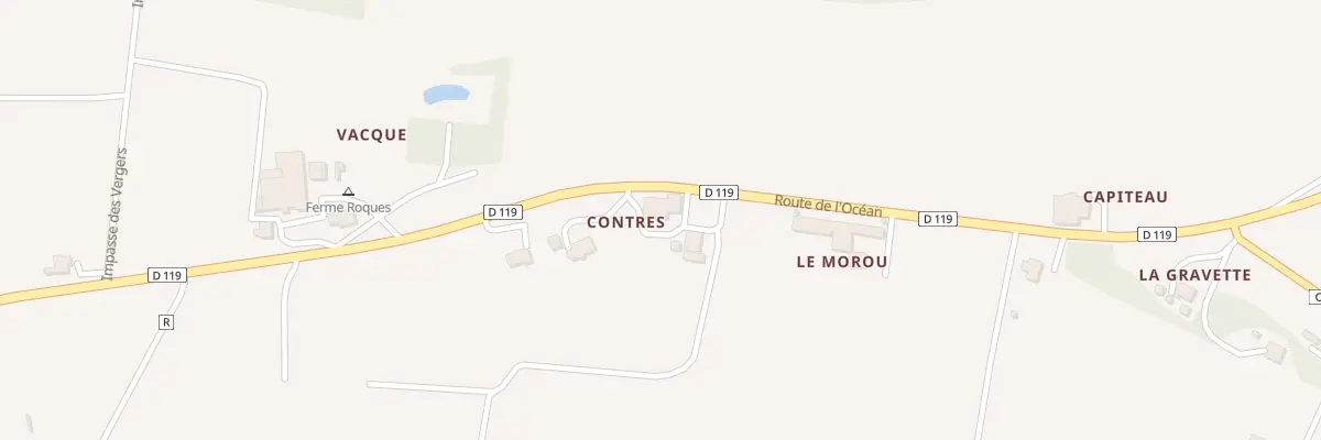 Plan du 605 Rte de l’Océan à Montesquieu