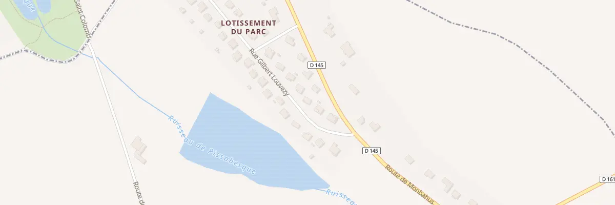 Plan du 100 Rue Gilbert Louvezy à Saint-Colomb-de-Lauzun