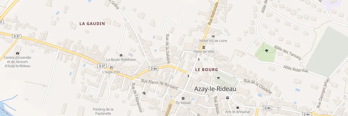 Plan du 10 Rue Carnot à Azay-le-Rideau