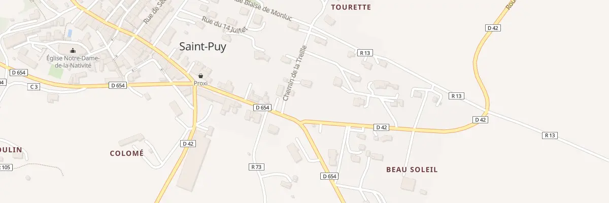 Plan du 5333 Che de la Treille à Saint-Puy