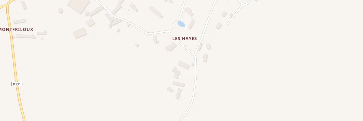 Plan du 8 Les Hayes à Écouves