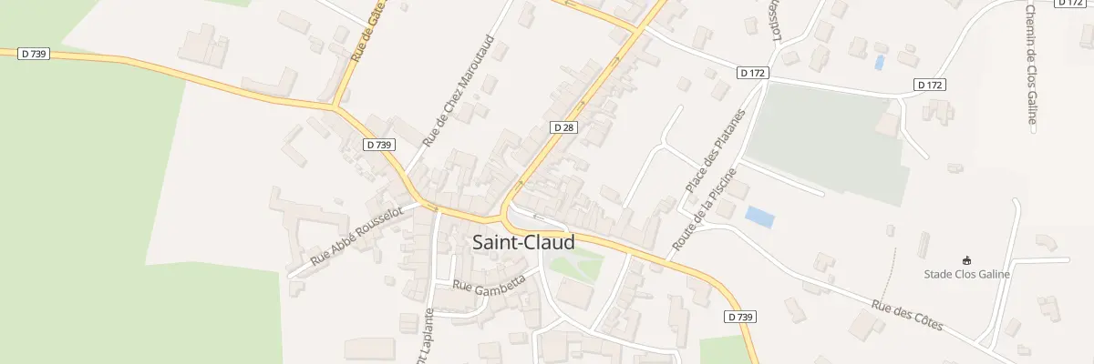 Plan du 8 Rue Francois Daigueplats à Saint-Claud