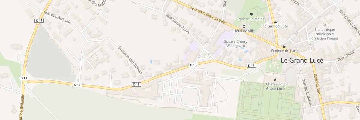 Plan du 2 Rue du Docteur Georges Coulon au Grand-Lucé