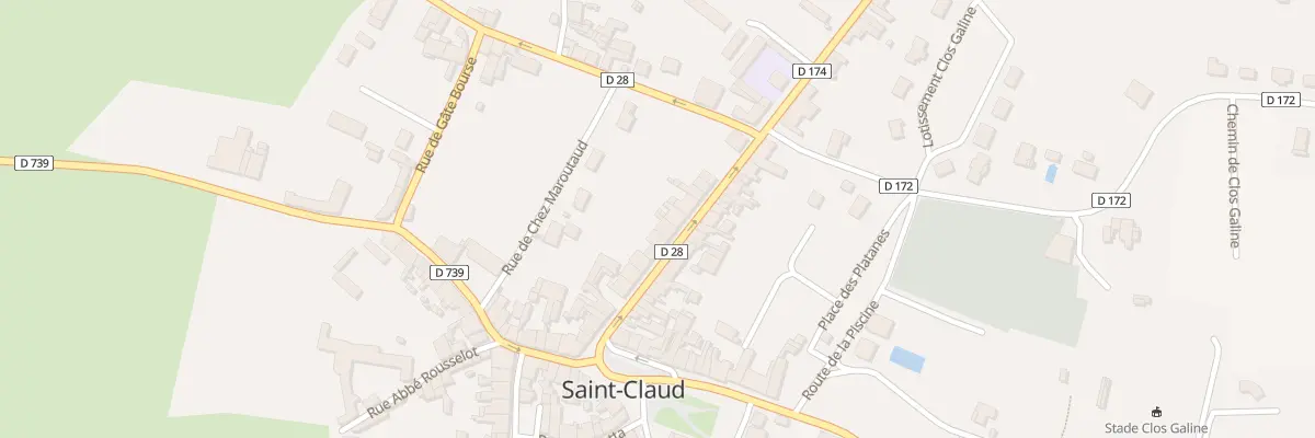 Plan du 21 Rue Francois Daigueplats à Saint-Claud
