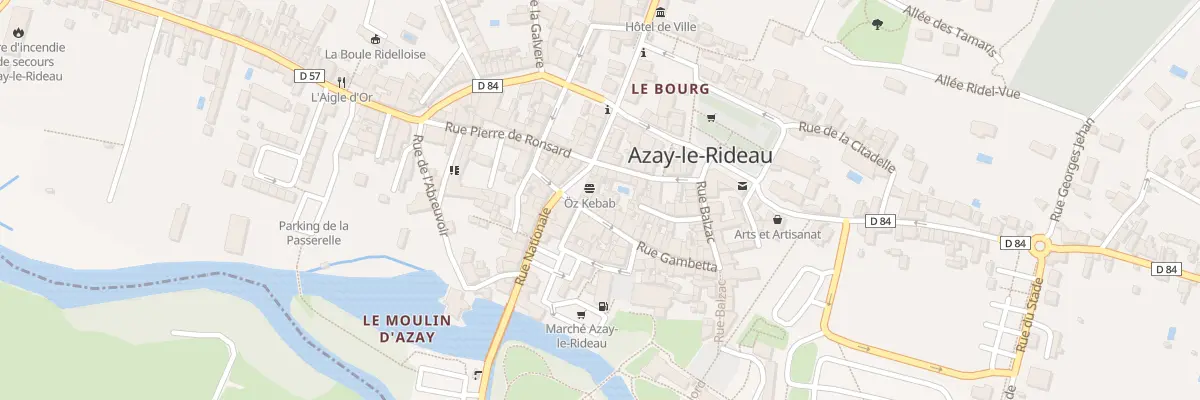 Plan du 3 Rue Gambetta à Azay-le-Rideau