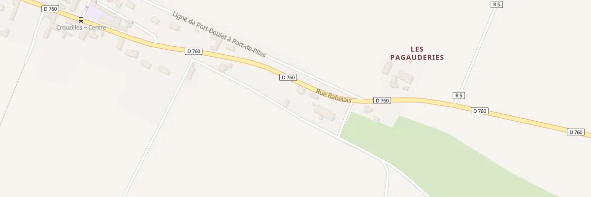 Plan du 20 Rue Rabelais à Crouzilles