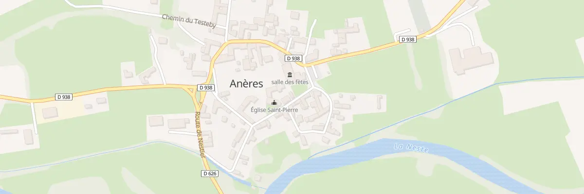 Plan du 6 Rue de l’Eglise à Anères