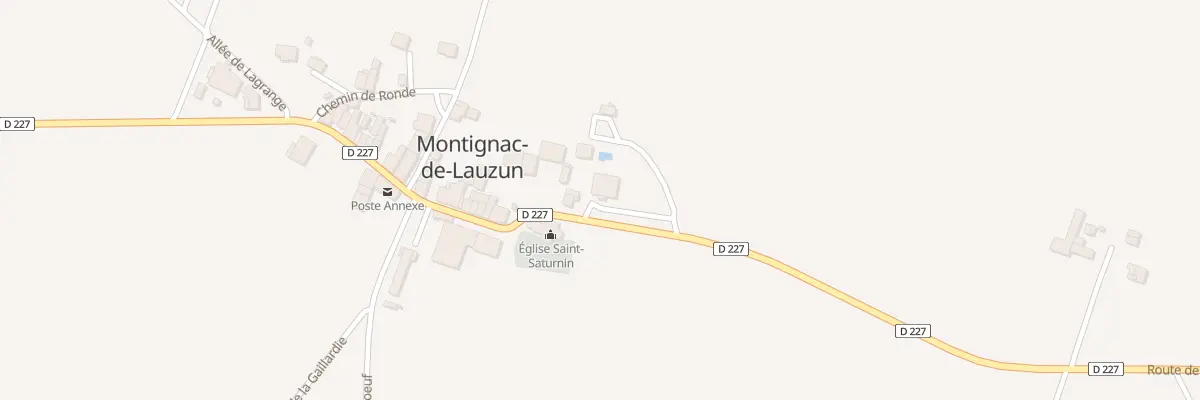 Plan du 3 Le Bourg-est à Montignac-de-Lauzun
