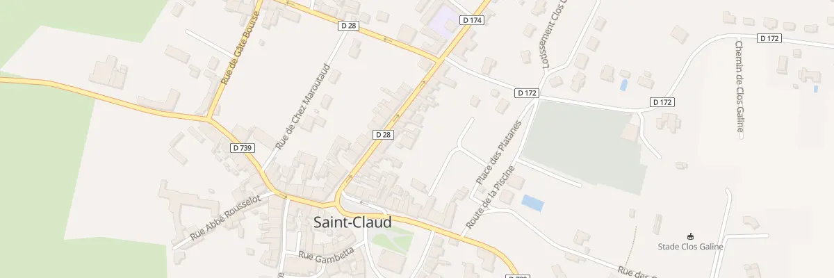 Plan du 24 Rue Francois Daigueplats à Saint-Claud