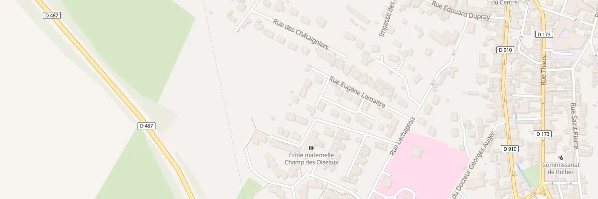 Plan du 16 Rue Eugène Lemaitre à Bolbec