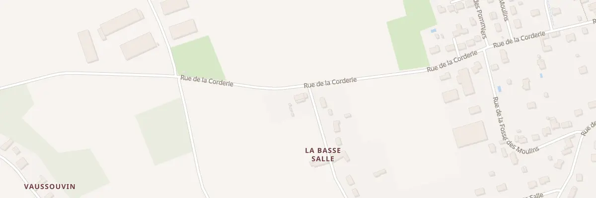 Plan du 61 Rue de la Corderie à Vallères