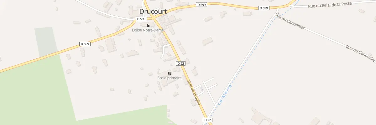 Plan du 8 Rue de Broglie à Drucourt