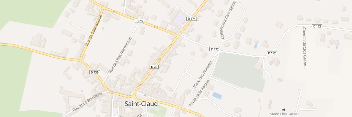Plan du 34 Rue Francois Daigueplats à Saint-Claud