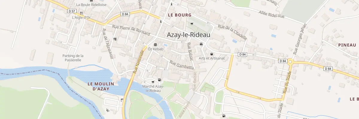 Plan du 21 Rue Gambetta à Azay-le-Rideau