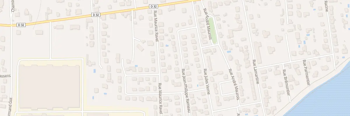 Plan du 28 Rue J Ph Rameau à Bergerac