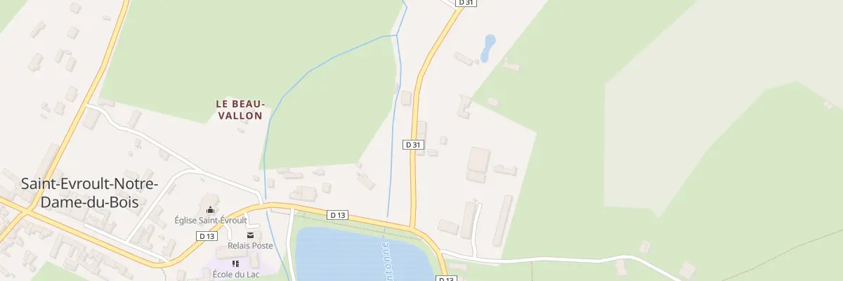 Plan du 104 Rte de la Ferte-Fresnel à Saint-Evroult-Notre-Dame-du-Bois