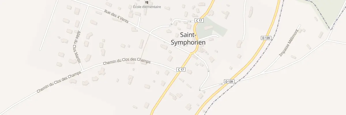 Plan du 25 Che du Clos des Champs à Saint-Symphorien
