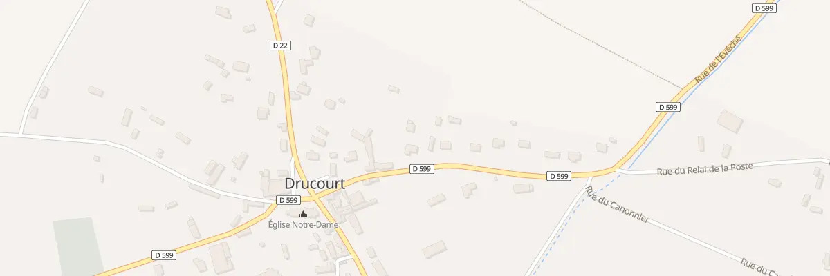 Plan du 16 Rue de l’Evéché à Drucourt